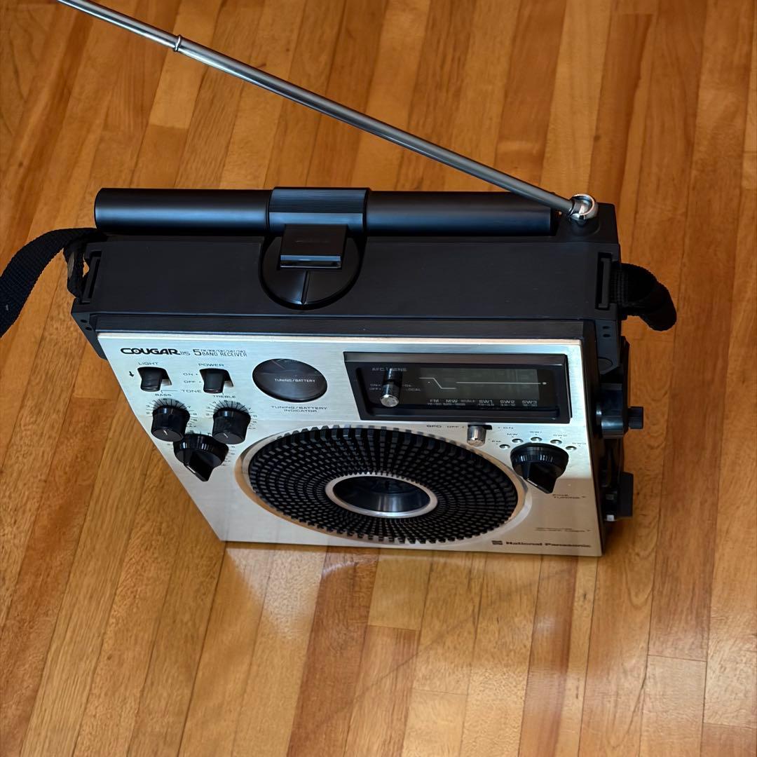 National COUGAR115 5バンドラジオ　難あり要修理品