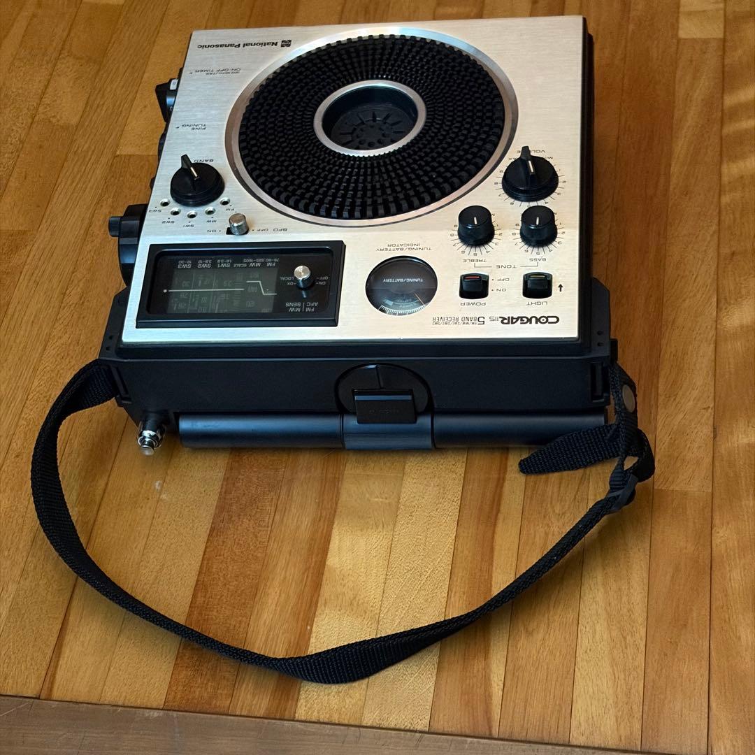 National COUGAR115 5バンドラジオ　難あり要修理品