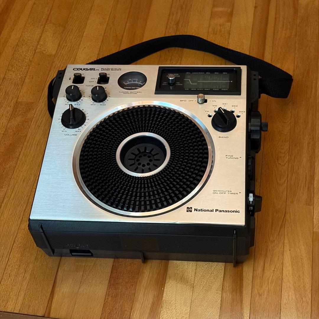 National COUGAR115 5バンドラジオ　難あり要修理品