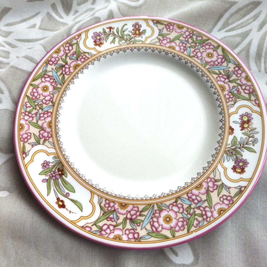 MINTON★ミントン【廃盤品】希少品　Asian Flowersケーキ皿2枚