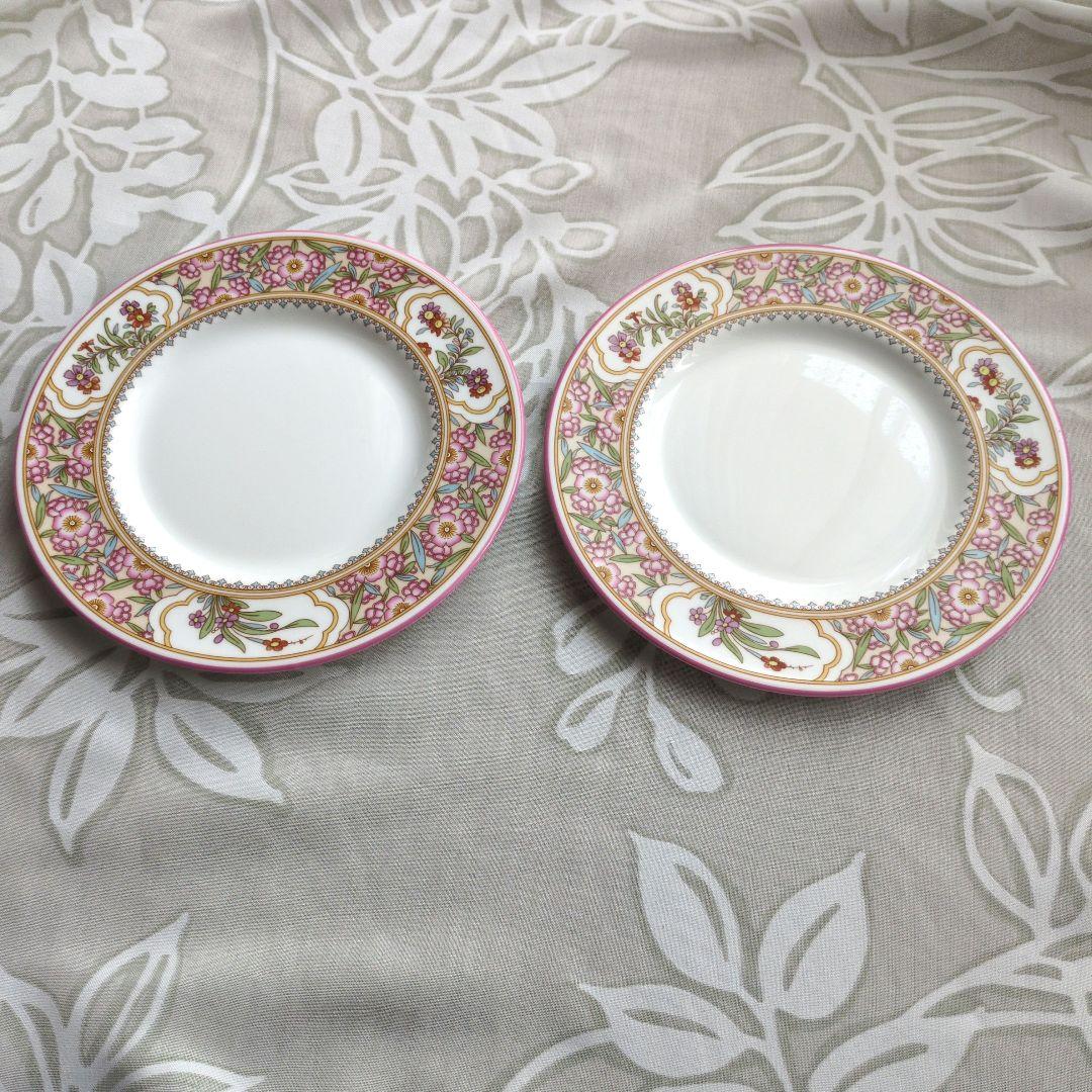 MINTON★ミントン【廃盤品】希少品　Asian Flowersケーキ皿2枚