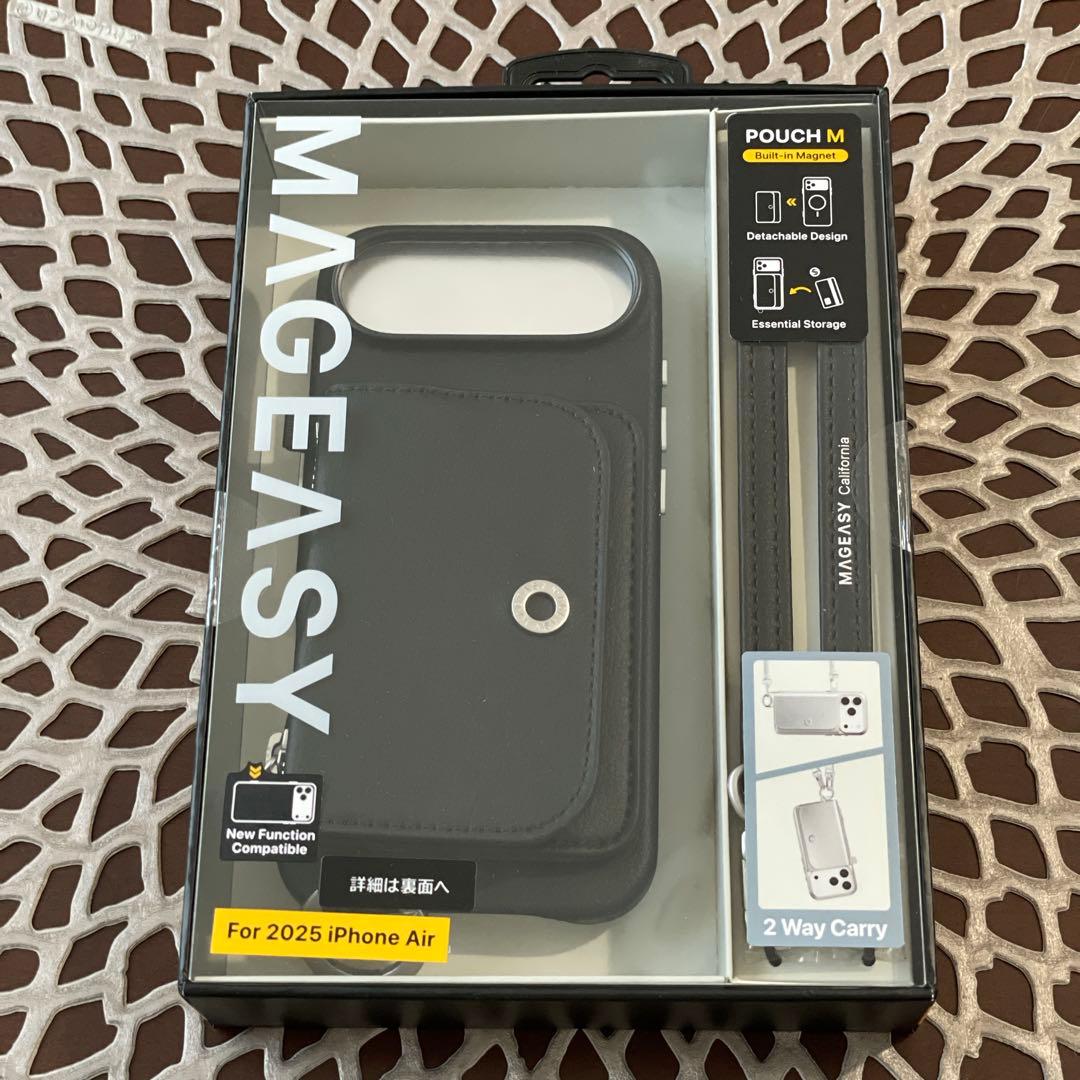 MagEasy iPhone17 Air 用ポーチ付きショルダーケース