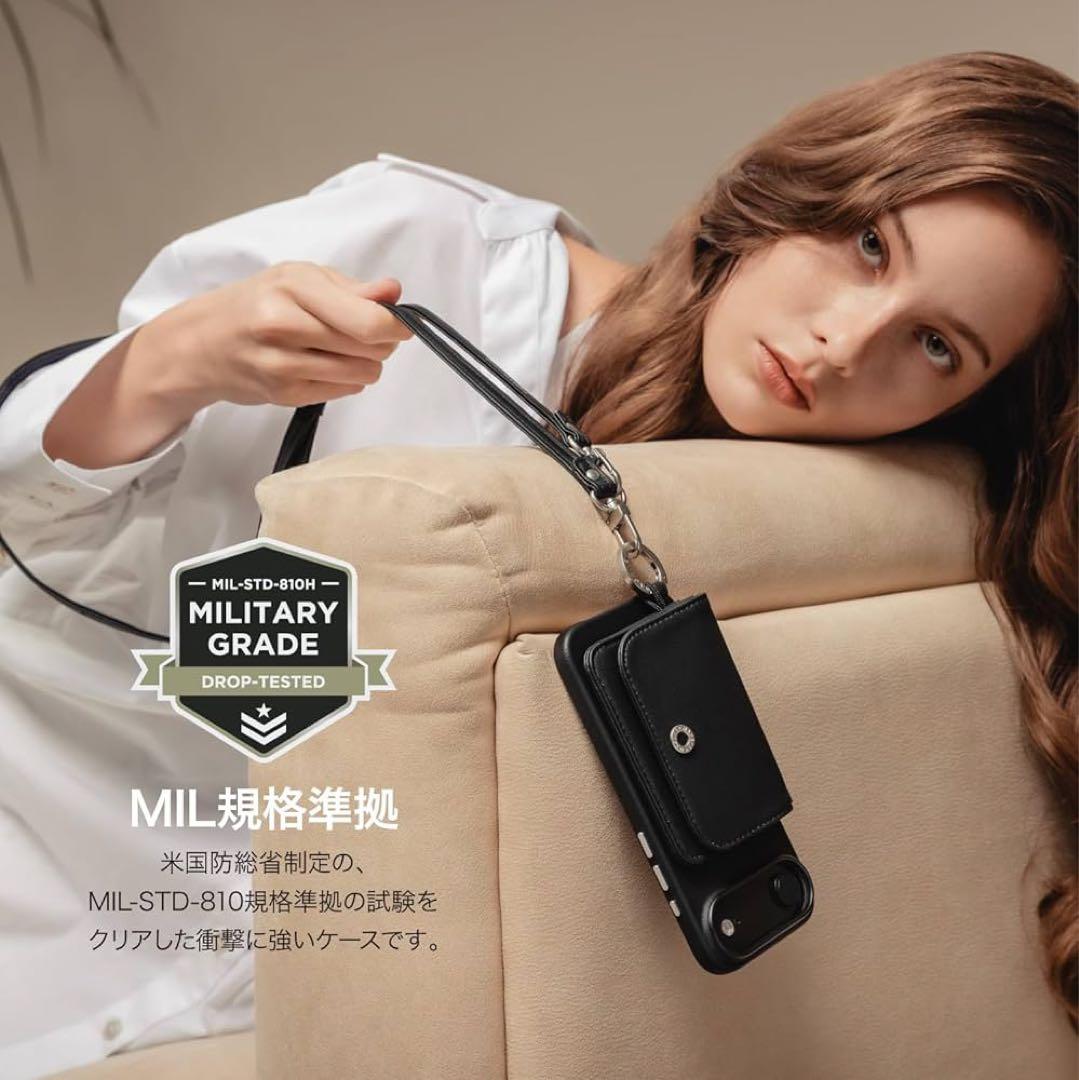 MagEasy iPhone17 Air 用ポーチ付きショルダーケース