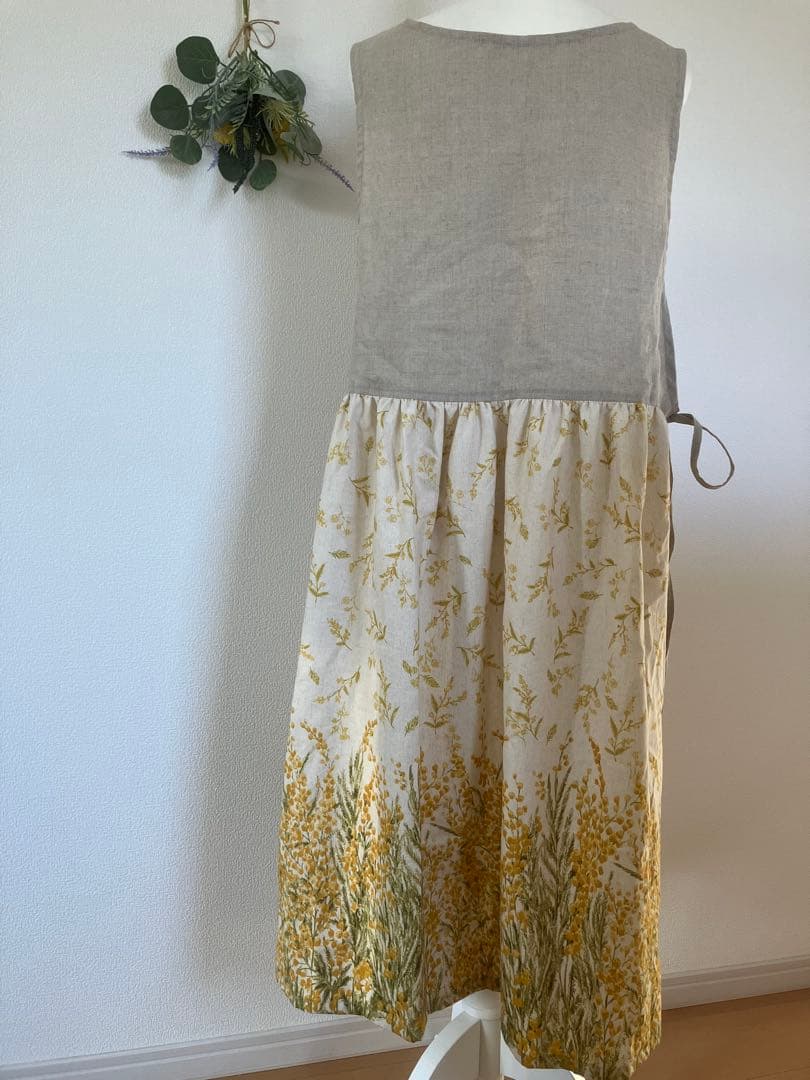 サイドリボン　エプロン