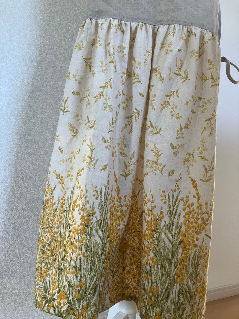 サイドリボン　エプロン