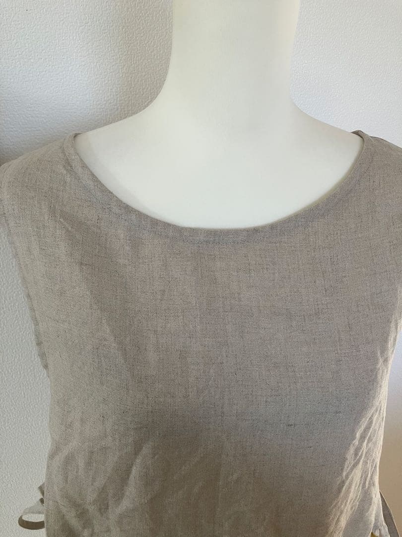 サイドリボン　エプロン