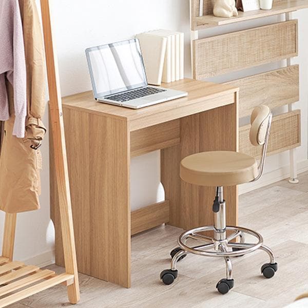 【幅70㎝】パソコンデスク オフィスデスク PCデスク 北欧【ダークブラウン】