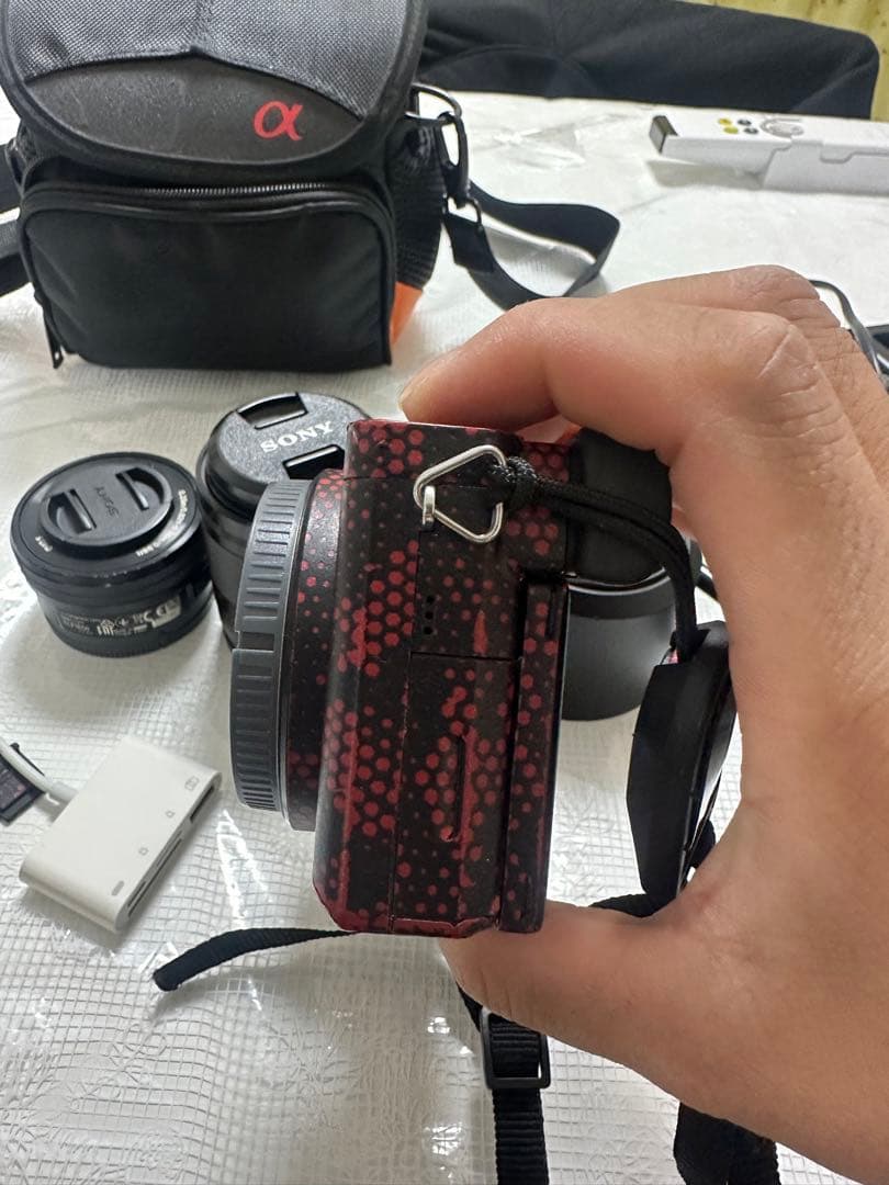 美品】SONY α6300 望遠レンズ 一眼カメラ 本体 バッグ SD