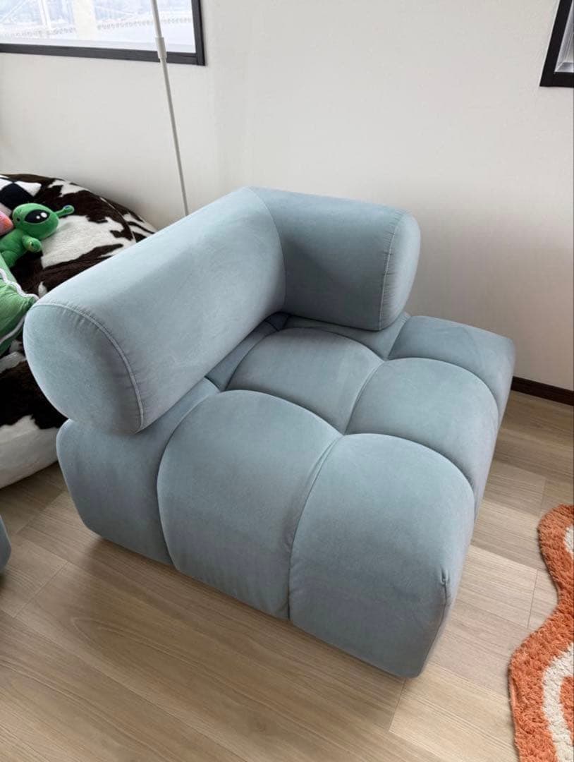 フランフラン パフィソファ 3人掛け 中央パーツ 美品