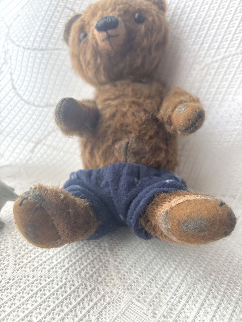 ハンドメイドベア・イギリス天然モヘア・アンティーク仕様・全長26cm