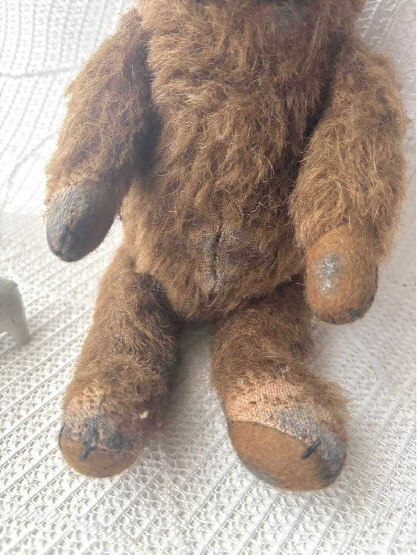 ハンドメイドベア・イギリス天然モヘア・アンティーク仕様・全長26cm