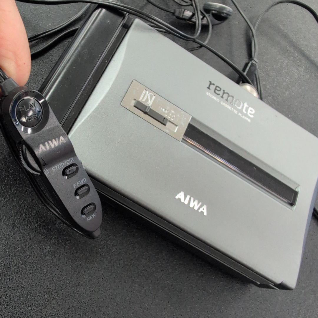 AIWA カセットプレーヤー リモコン付き