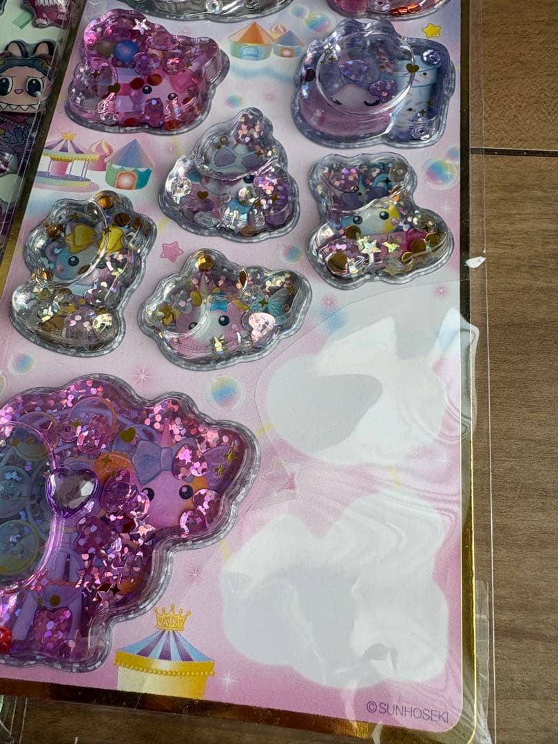 立体シール　ボンボンドロップシール　ダイソー　サンリオ　シール　まとめ売り