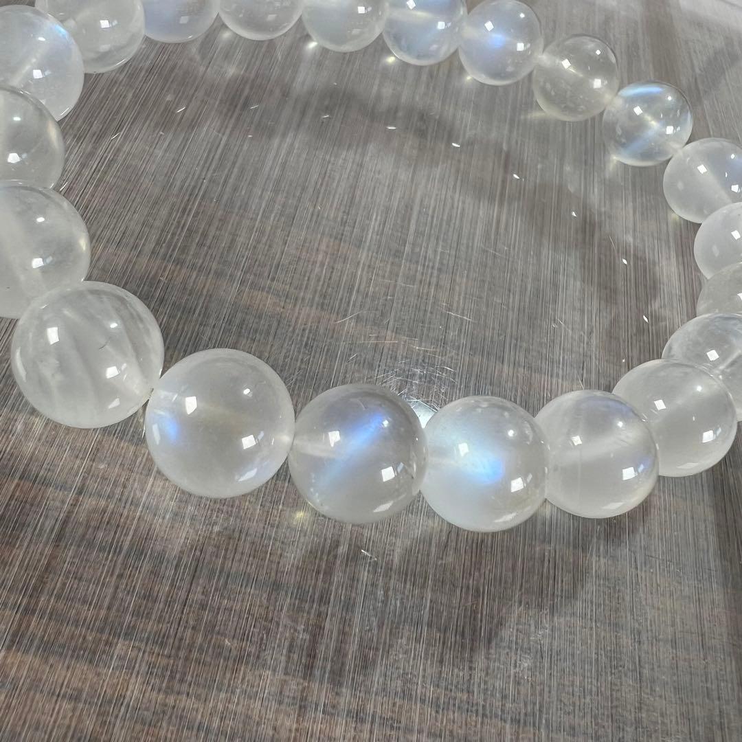 高品質　ペリステライトブレスレット　　ムーンストーン