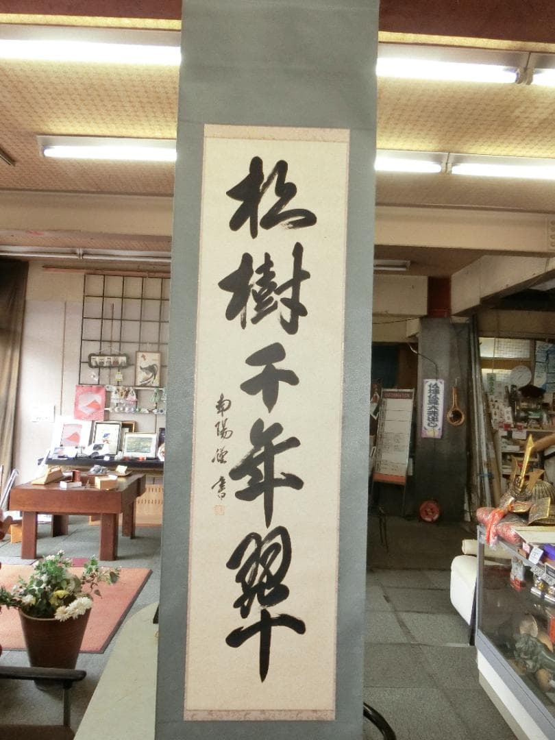 ⑥棚橋南陽書 松樹千年翠 掛軸