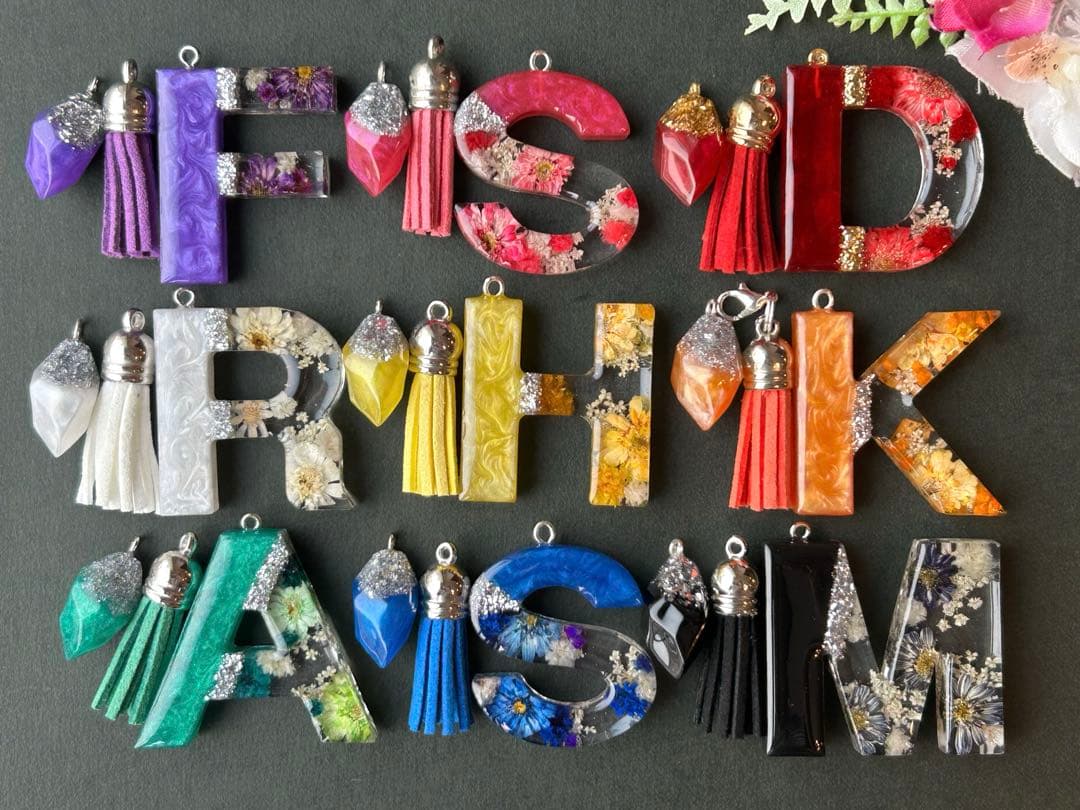 urochi　Man イメージ　イニシャルキーホルダー　9点