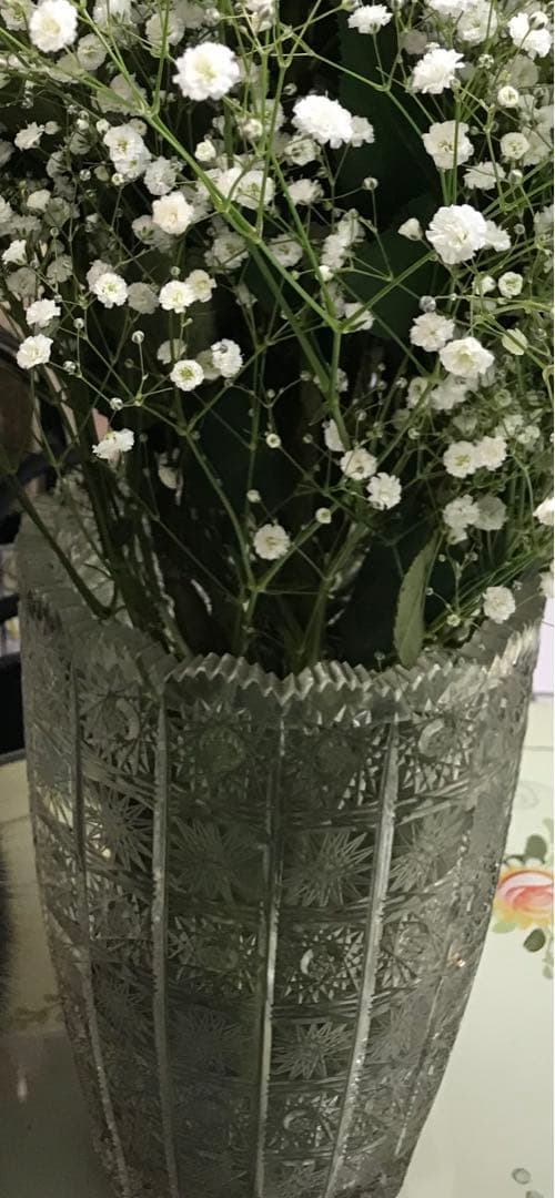 ボヘミアングラス大型花瓶　500PK