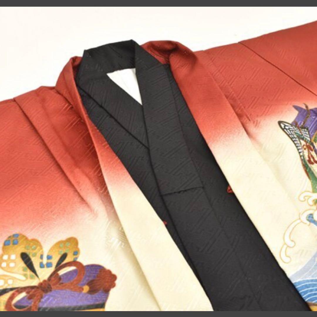 七五三五歳‼️完全️フルセット美品❤️新作黒×赤鷹煌びやか❤️家からは一切なし