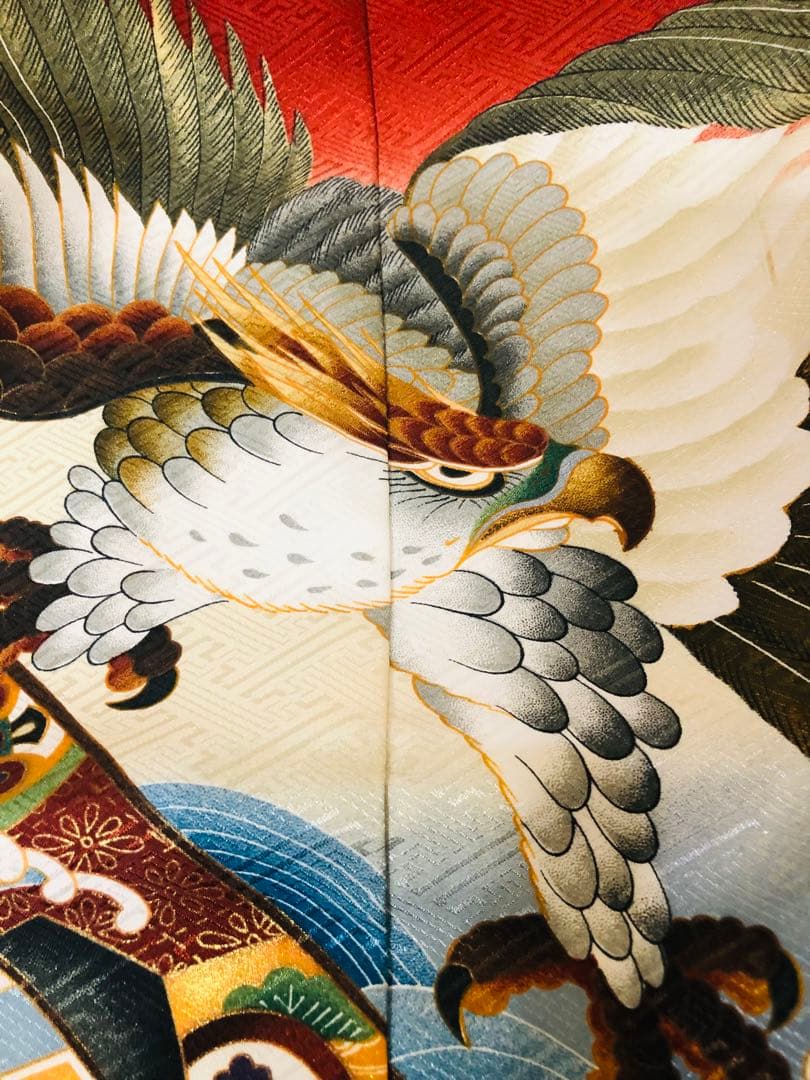 七五三五歳‼️完全️フルセット美品❤️新作黒×赤鷹煌びやか❤️家からは一切なし