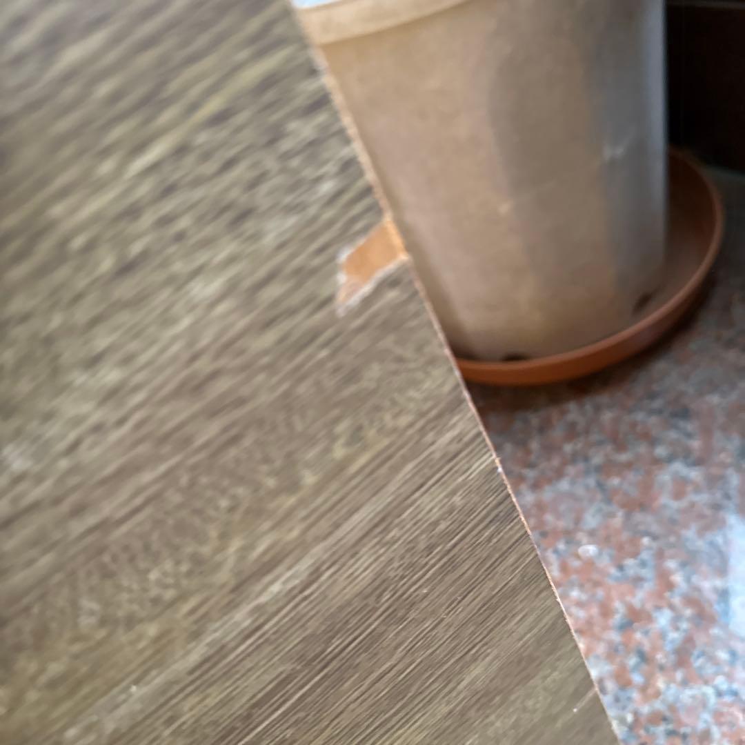 【美品】ブラウン木製モダンチェスト 6引き出し