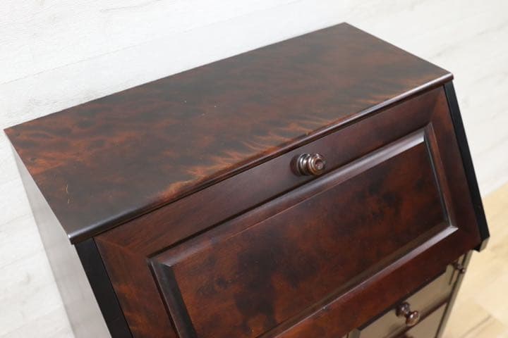 GMFS19○北海道民芸家具 ライティングビューロー デスク 机 勉強机 書斎机