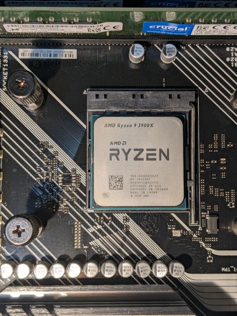 AMD Ryzen 9 3900X + ASUS PRIME X570-PRO他