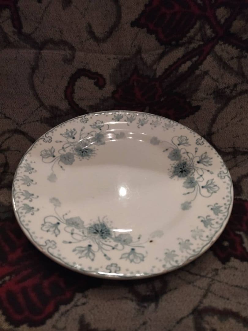 フランスアンティーク　ジョワジール・ロワ　シクラメンのデザートプレート
