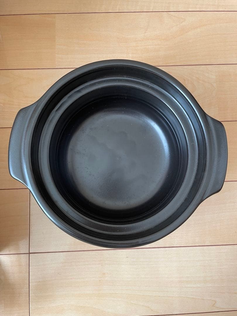 【未使用】HARIO ハリオ　フタがガラスのご飯釜　3合