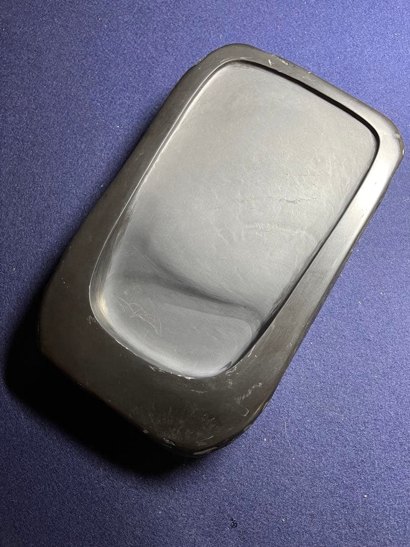 【墨研】雨畑硯◆芳龍閣謹製「特殊天然石硯」◆使用品◆書道具 文房四宝 和硯 師範