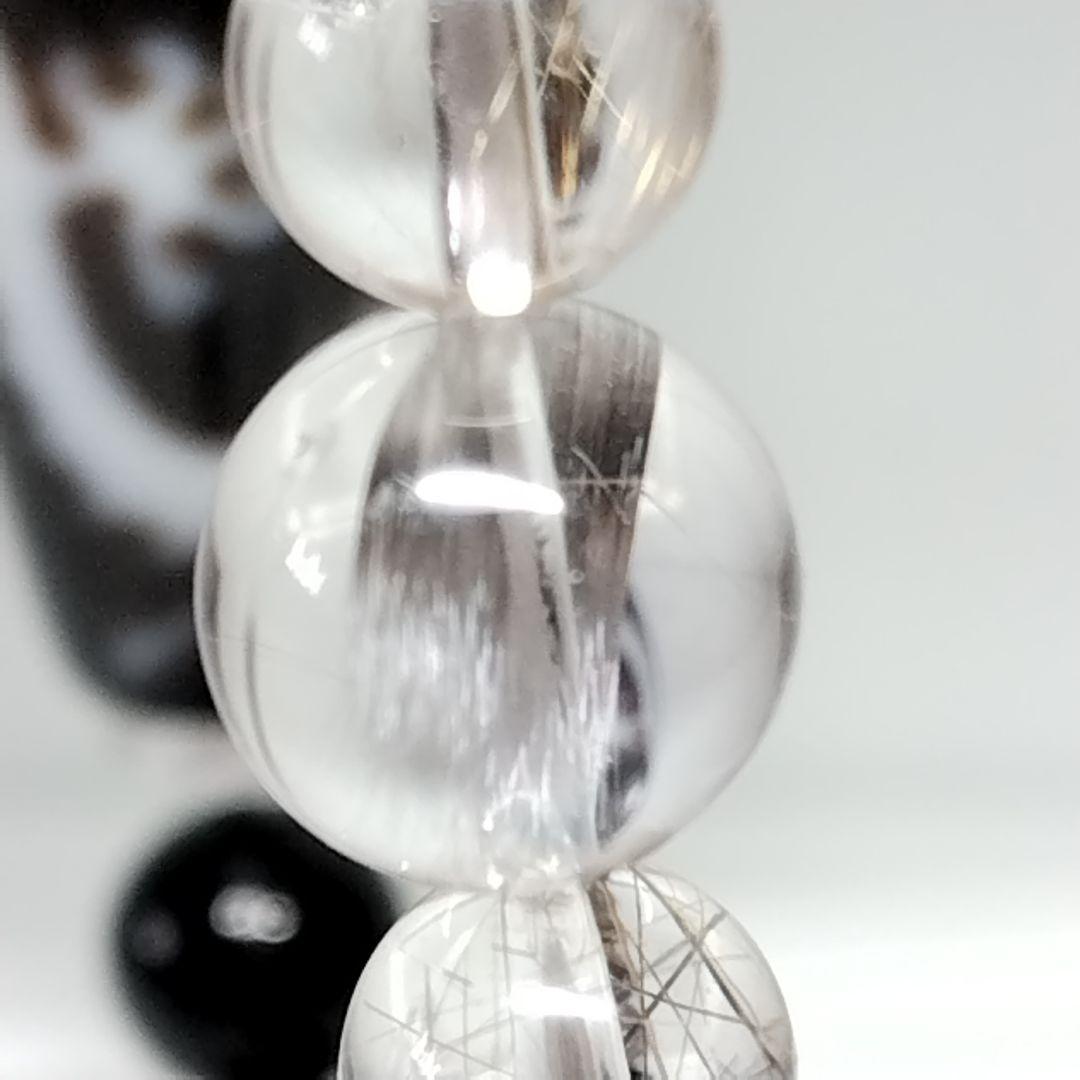 騎龍観音天珠☆５種類のルチルクォーツ&龍神ガーデンクォーツ☆デザインブレスレット