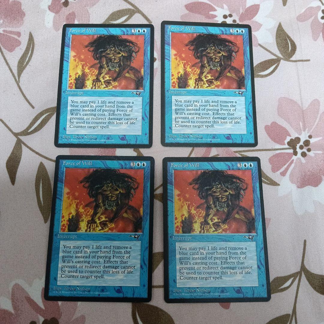 【4枚セット】意志の力 force of will ALL版 英語版