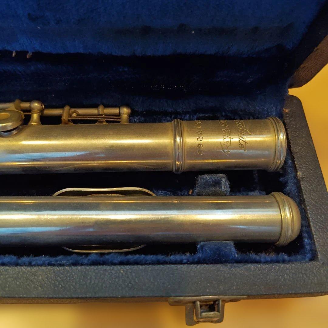フルート 本体 金属製 ケース付き