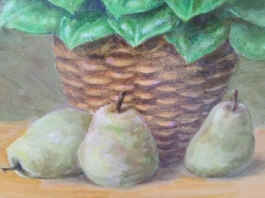 送料無料　絵画キャンパスF6号アーティストタイトル「不明」