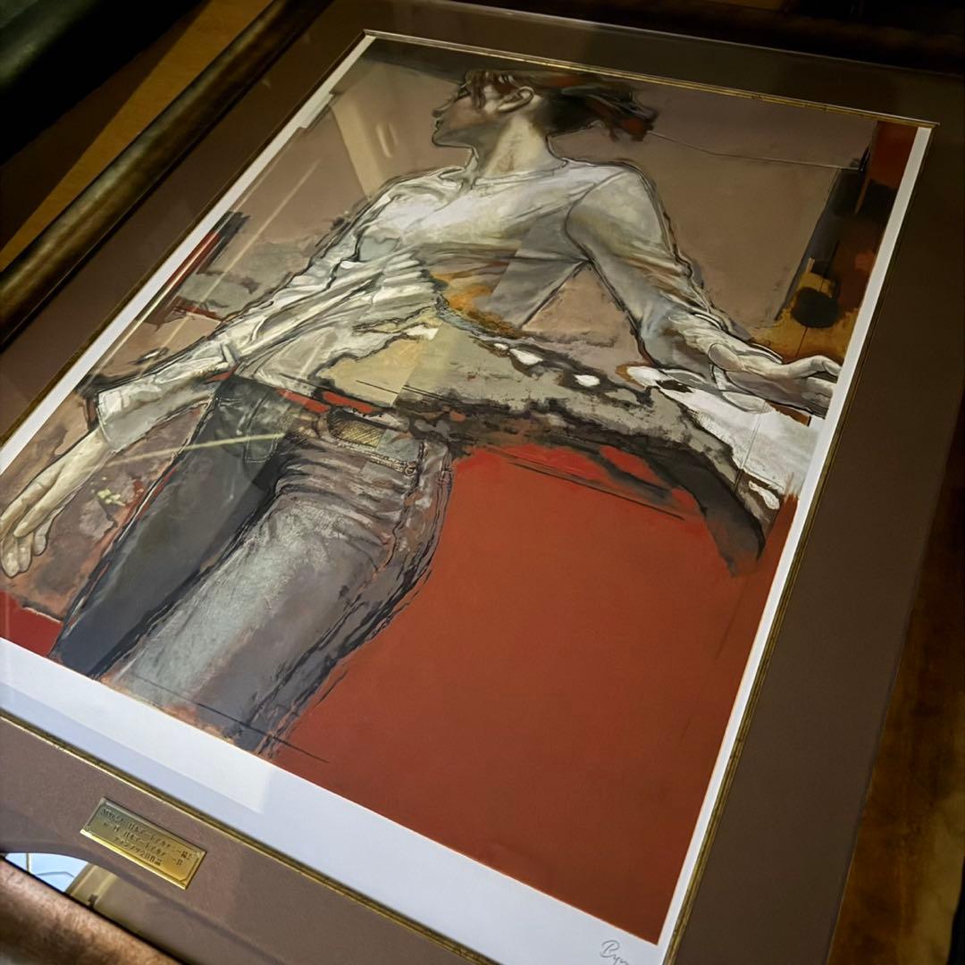 柏本龍太　MOVIN リトグラフ 直筆サイン　絵画 280/300 真作　美品