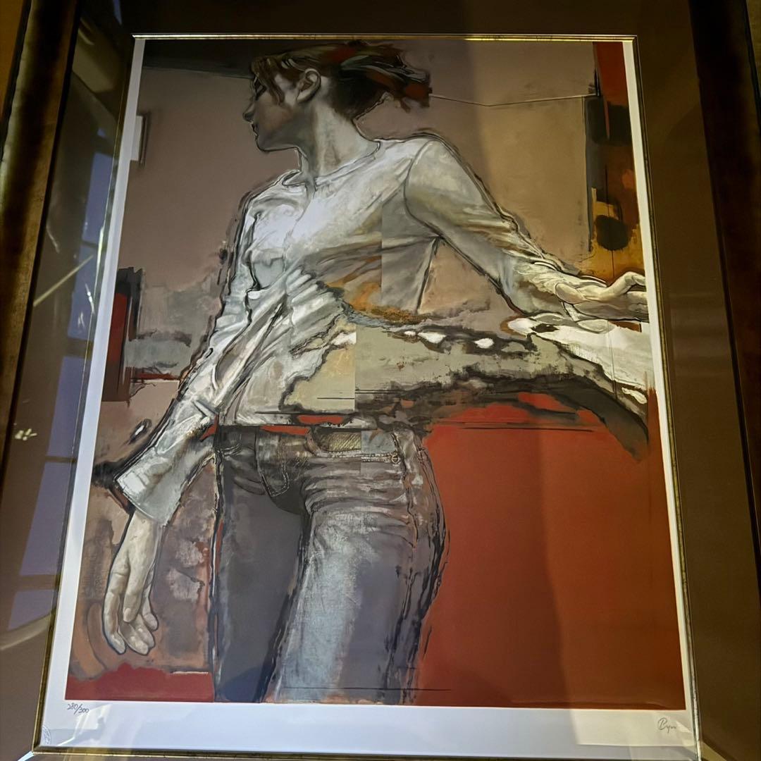 柏本龍太　MOVIN リトグラフ 直筆サイン　絵画 280/300 真作　美品