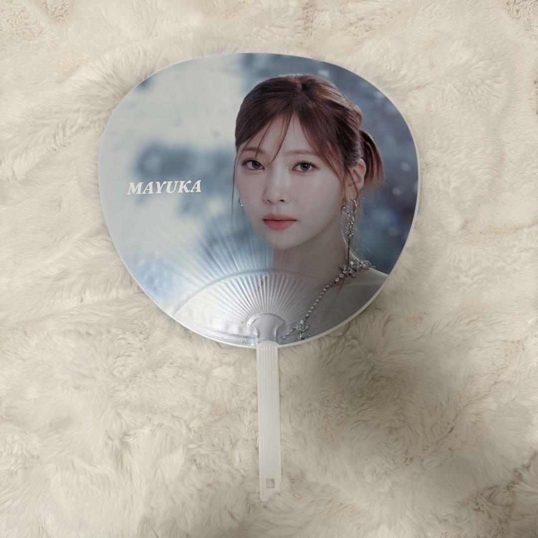 NiziU ペンライト うちわ うちわカバー トレカ等 まゆかセット