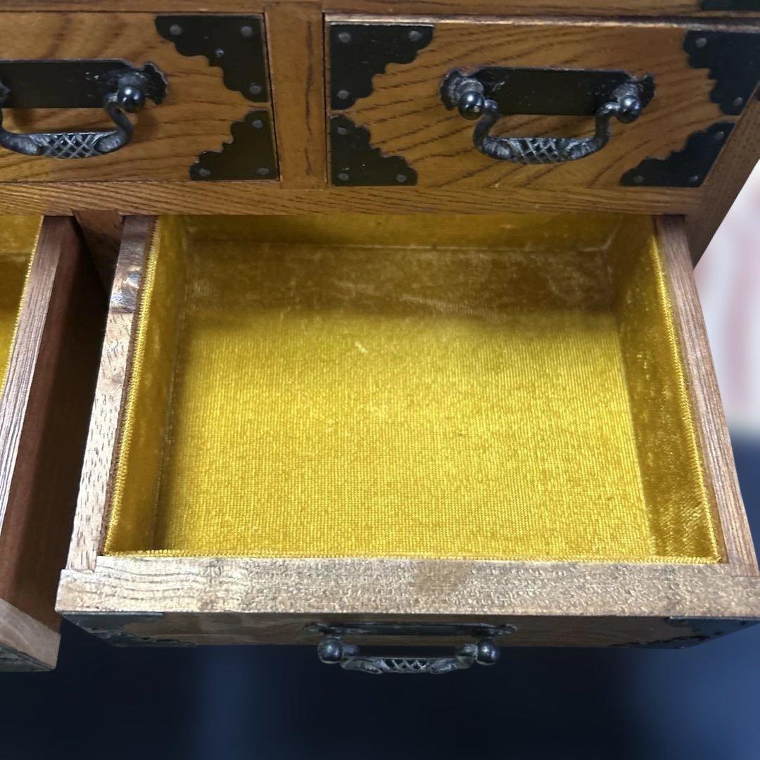 特大サイズ　和製アンティーク　木製和箪笥　小物入れ