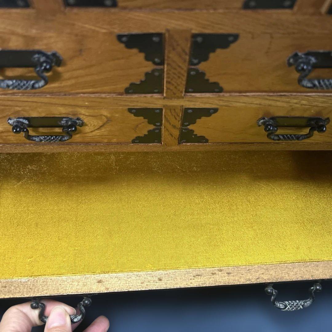 特大サイズ　和製アンティーク　木製和箪笥　小物入れ