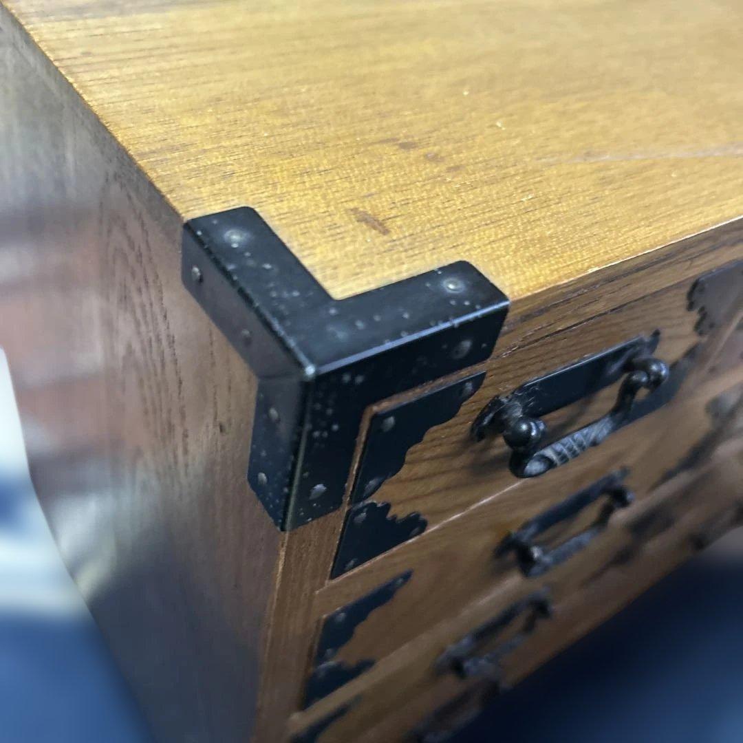 特大サイズ　和製アンティーク　木製和箪笥　小物入れ