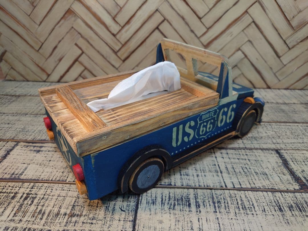 無垢クロスカントリーティッシュボックスカバー