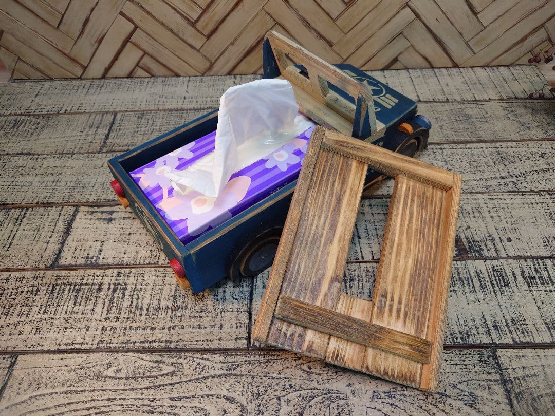 無垢クロスカントリーティッシュボックスカバー