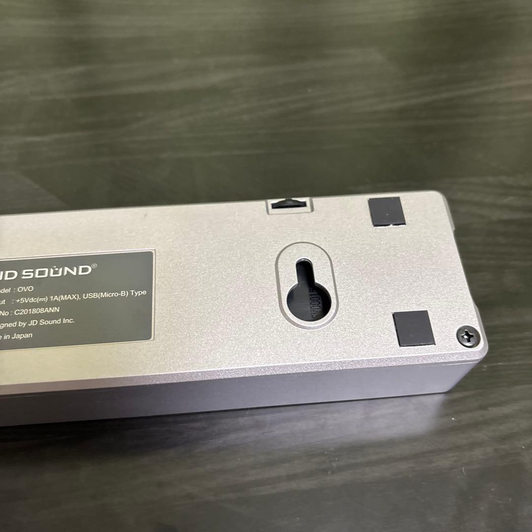 美品　JD SOUND フルデジタルスピーカー OVO　シルバー