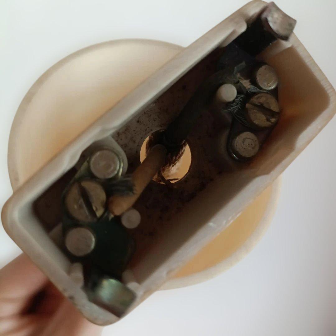 天井照明　電気傘　オレンジペンダントライト 　昭和レトロ☆レトロポップ