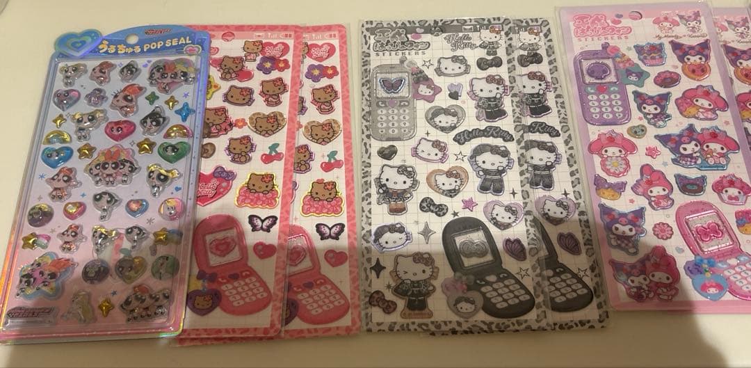 うるちゅるポップシール、平成ハッピーフォン11枚セット