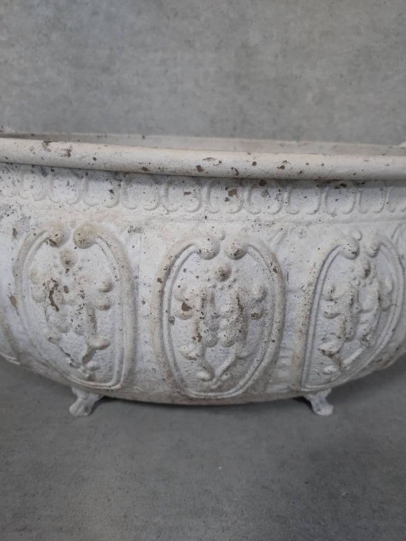 友膳*アンティークデコレオーバルMW*UF574*おしゃれ*ブリキ