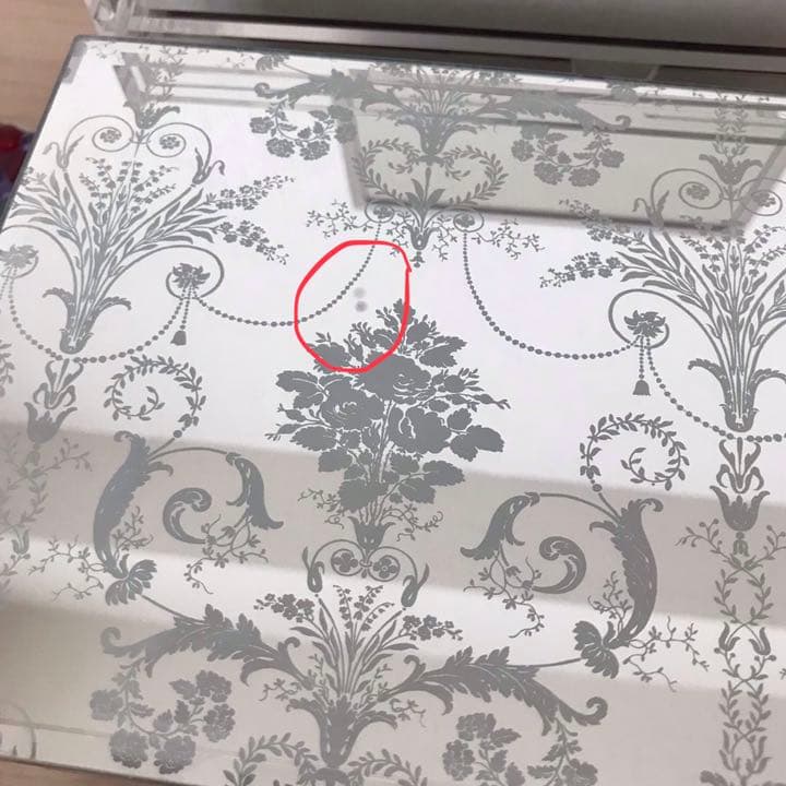 ガラス ジュエリーボックス ローラアシュレイ