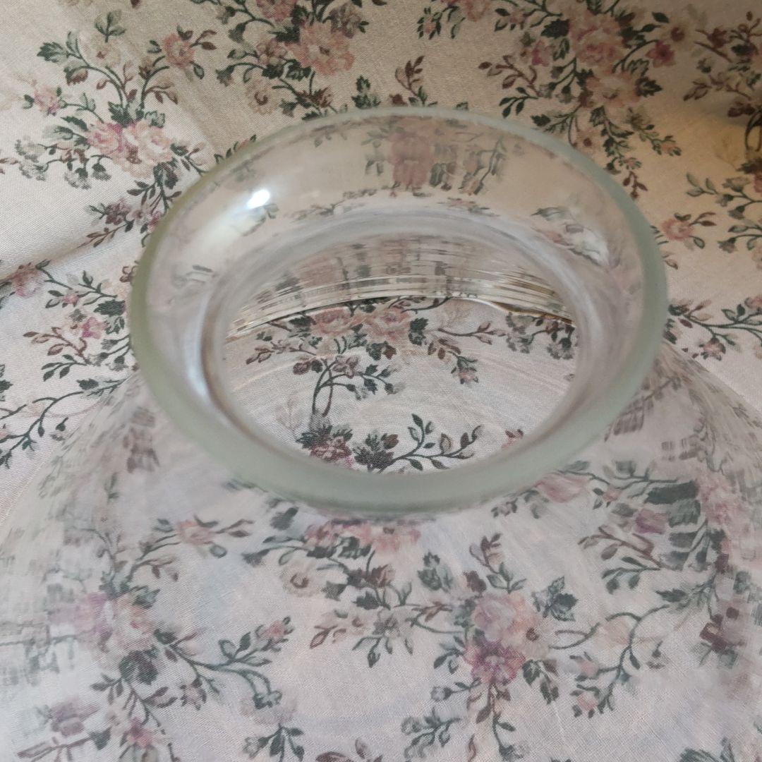 アンティーク　古いガラスのランプシェード