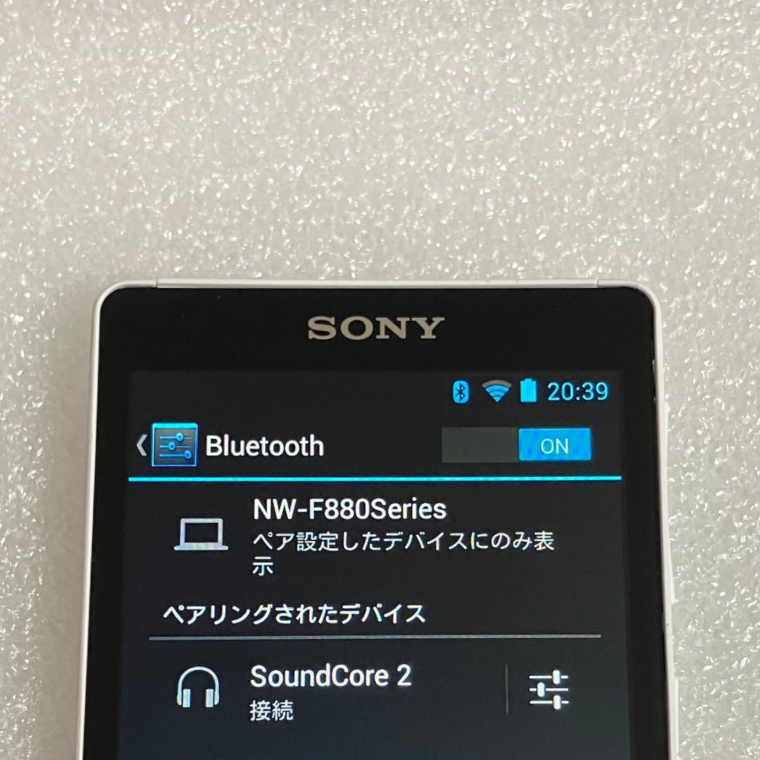 【極美品】SONY ウォークマン　NW-F885 16GB しろ　5008