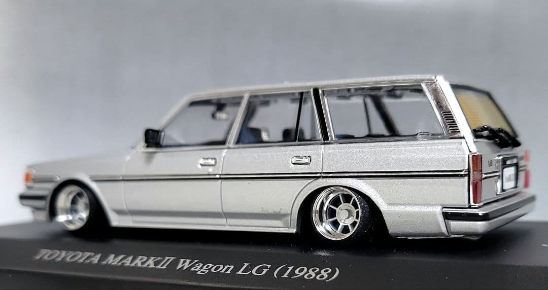 1/43　GX70　マークⅡワゴン改　ハヤシストリート　アルミ製深リム　DISM