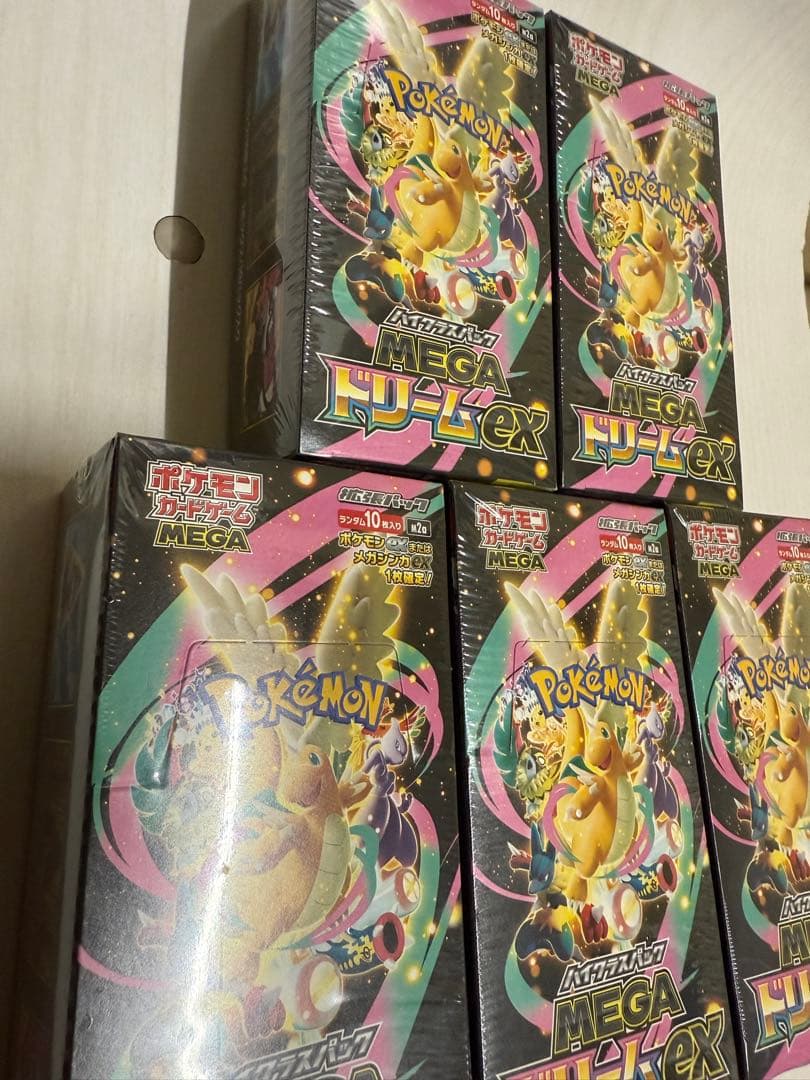 ポケモンカードゲーム MEGA ドリームex 5boxシュリンク付き